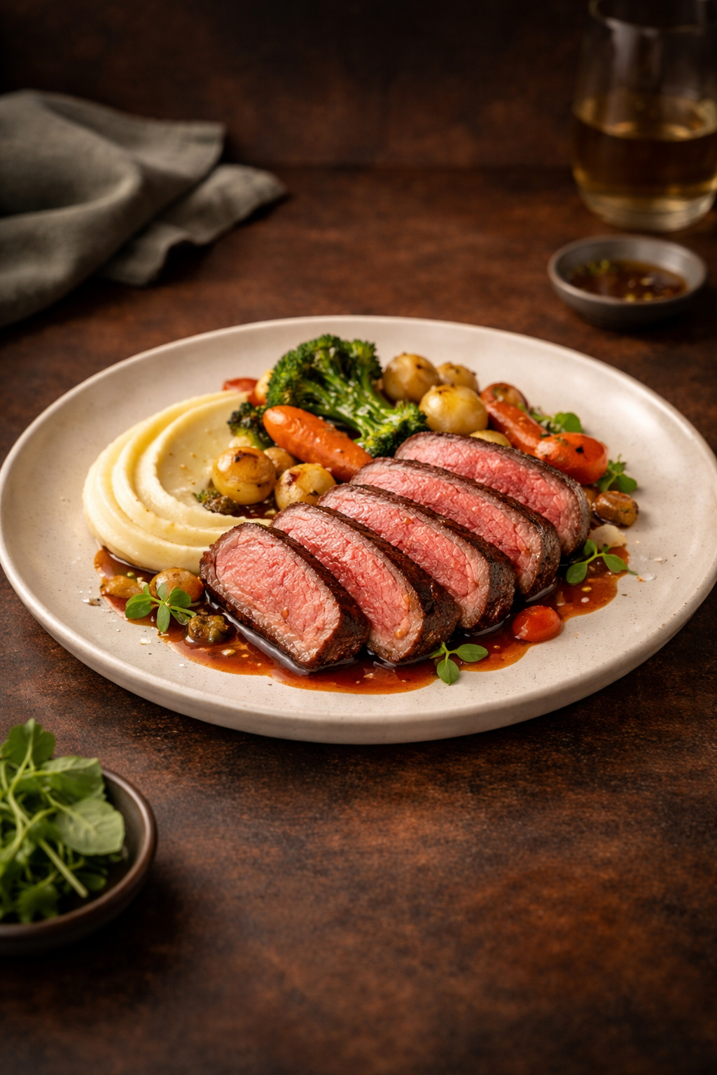 Modern plated dish